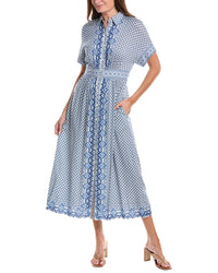 knee length dresses for ladies Max Studio Short Sleeve Button Front Midi Dress – Bluefly