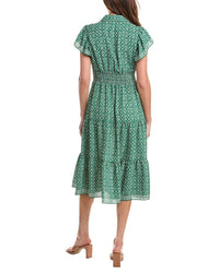 Max Studio Collar Midi Dress