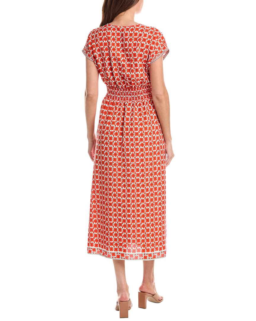 Max Studio Cap Sleeve Front Tuck Midi Dress