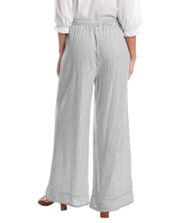 Max Studio Wide Leg Drawstring Linen-Blend Pant