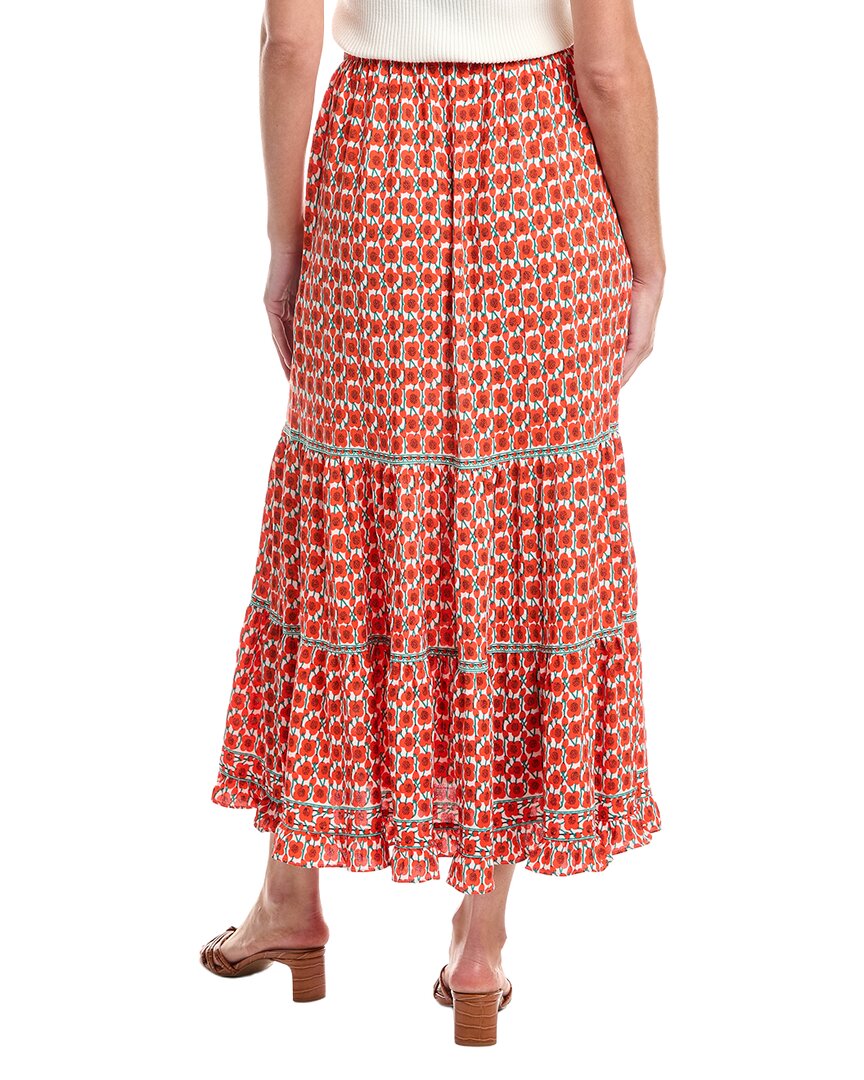 Max Studio Tiered Midi Skirt