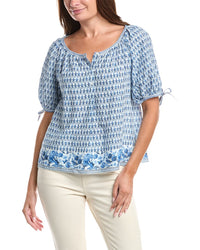 Max Studio Tie-Sleeve Blouse