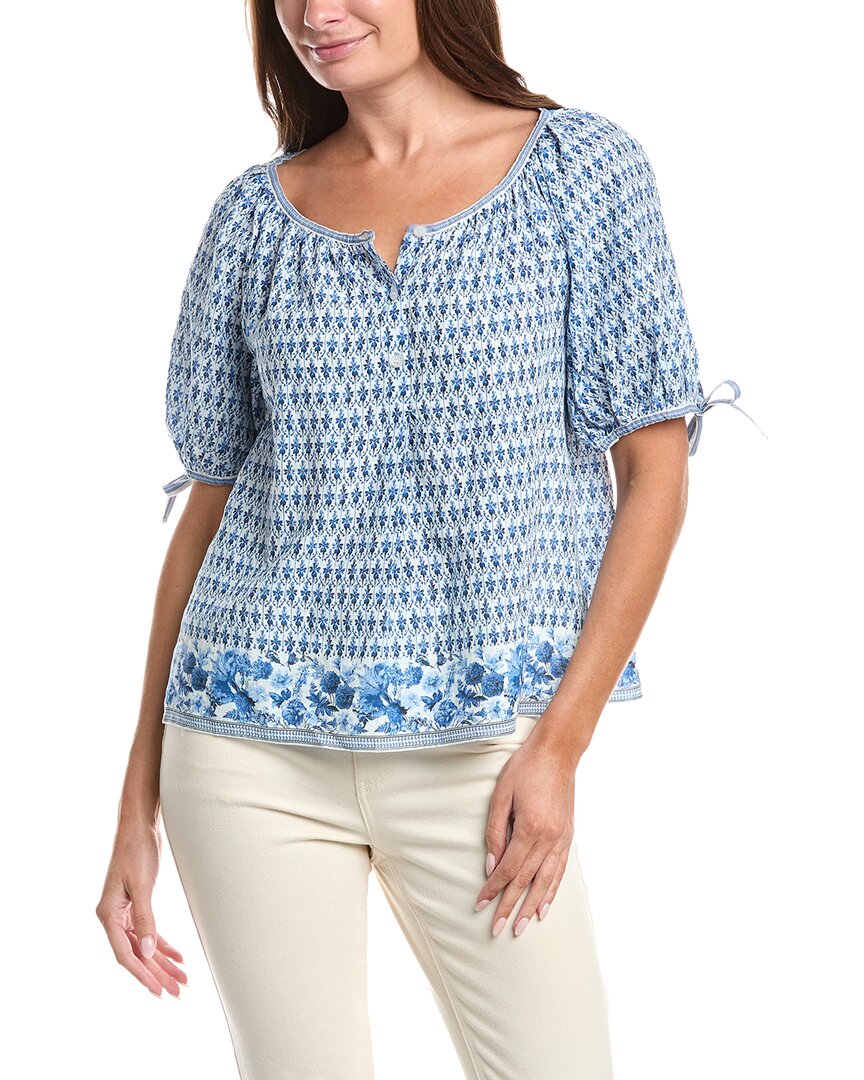 Max Studio Tie-Sleeve Blouse