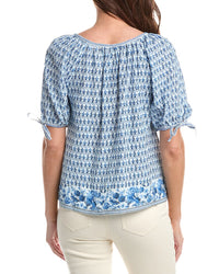Max Studio Tie-Sleeve Blouse