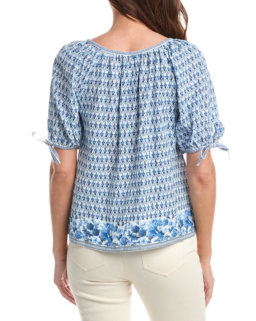 Max Studio Tie-Sleeve Blouse