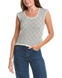 Max Studio Cap Sleeve Scoop Neck Sweater