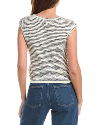 Max Studio Cap Sleeve Scoop Neck Sweater