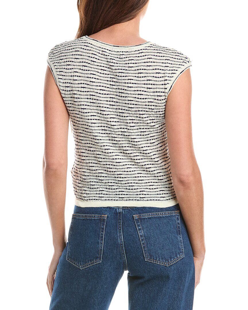 Max Studio Cap Sleeve Scoop Neck Sweater