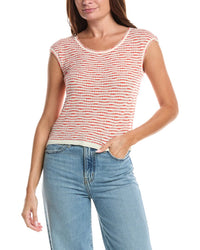 Max Studio Cap Sleeve Scoop Neck Sweater