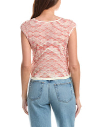Max Studio Cap Sleeve Scoop Neck Sweater