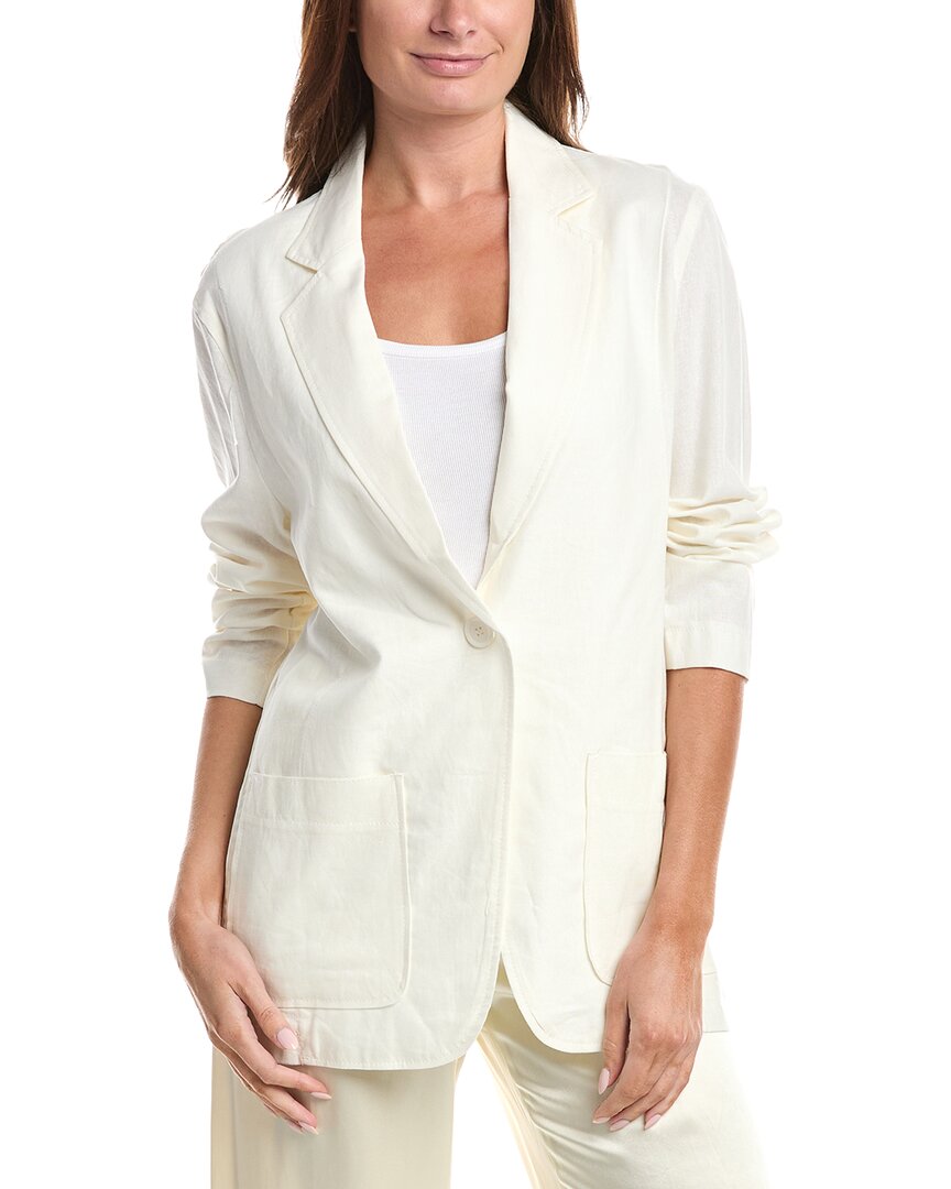Max Studio Linen-Blend Blazer