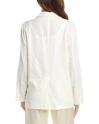Max Studio Linen-Blend Blazer