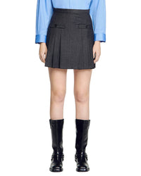 Sandro Omen Wool Skirt