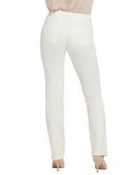 Nydj Marilyn Winter White Straight Leg Jean