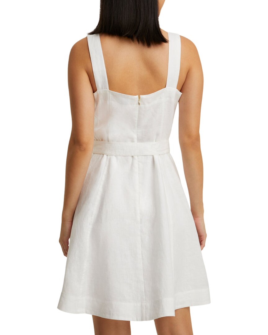 Draper James Kylie Sleeveless Love Circle Linen Mini Dress
