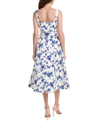 Carolina Herrera Scoop Neck Midi Dress