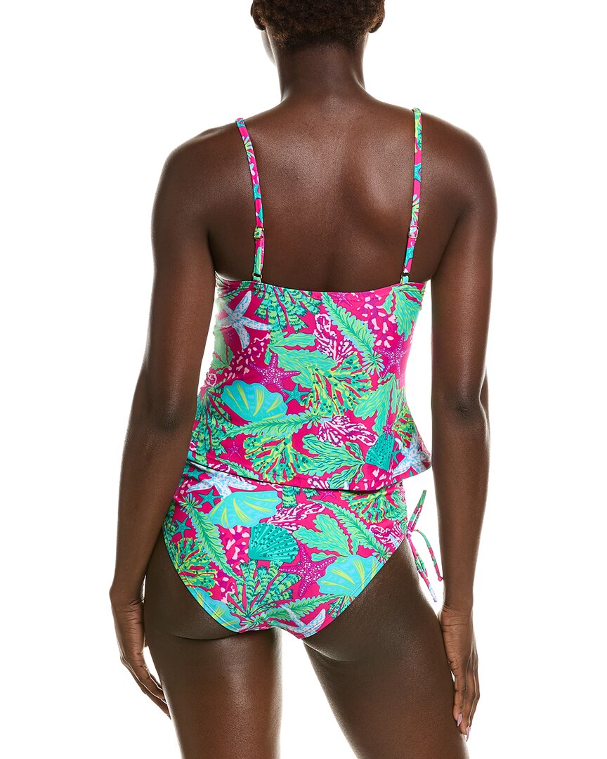 Stella Parker 2Pc Draped Over The Shoulder Tankini Set