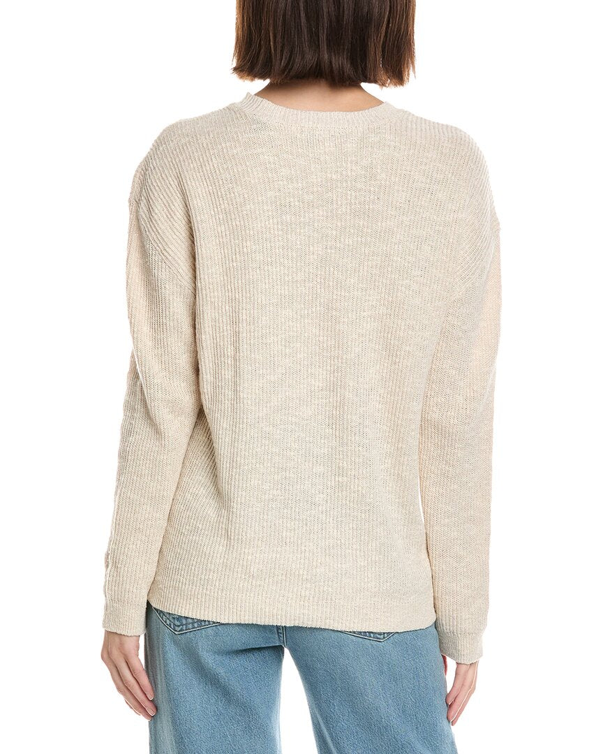 Atm Anthony Thomas Melillo Pintuck Linen & Silk-Blend Sweater
