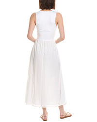 Atm Anthony Thomas Melillo Mixed Media Midi Dress
