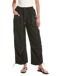 Gracia Drawstring Ruched Cargo Parachute Pant
