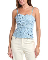 Gracia Allover Floral Applique Top