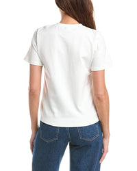 Gracia Floral Embroidered Crew Neck Top