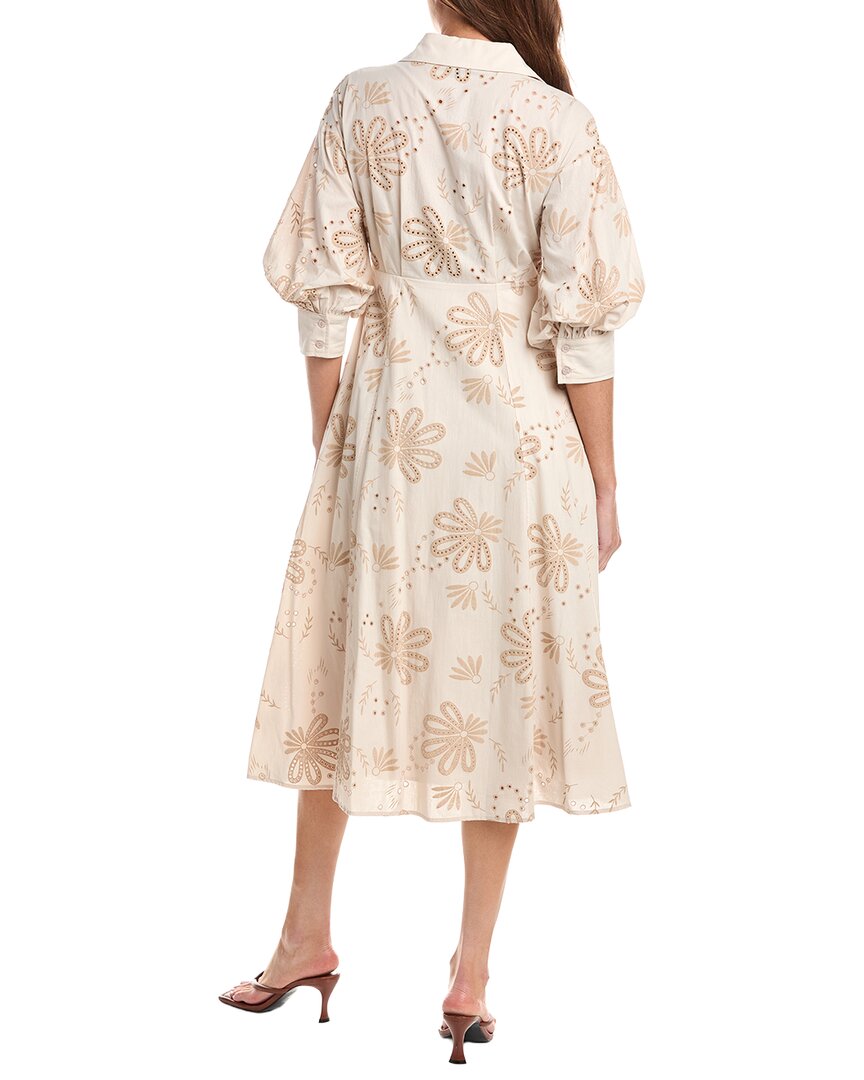 Gracia Embroidered Eyelet Shirtdress