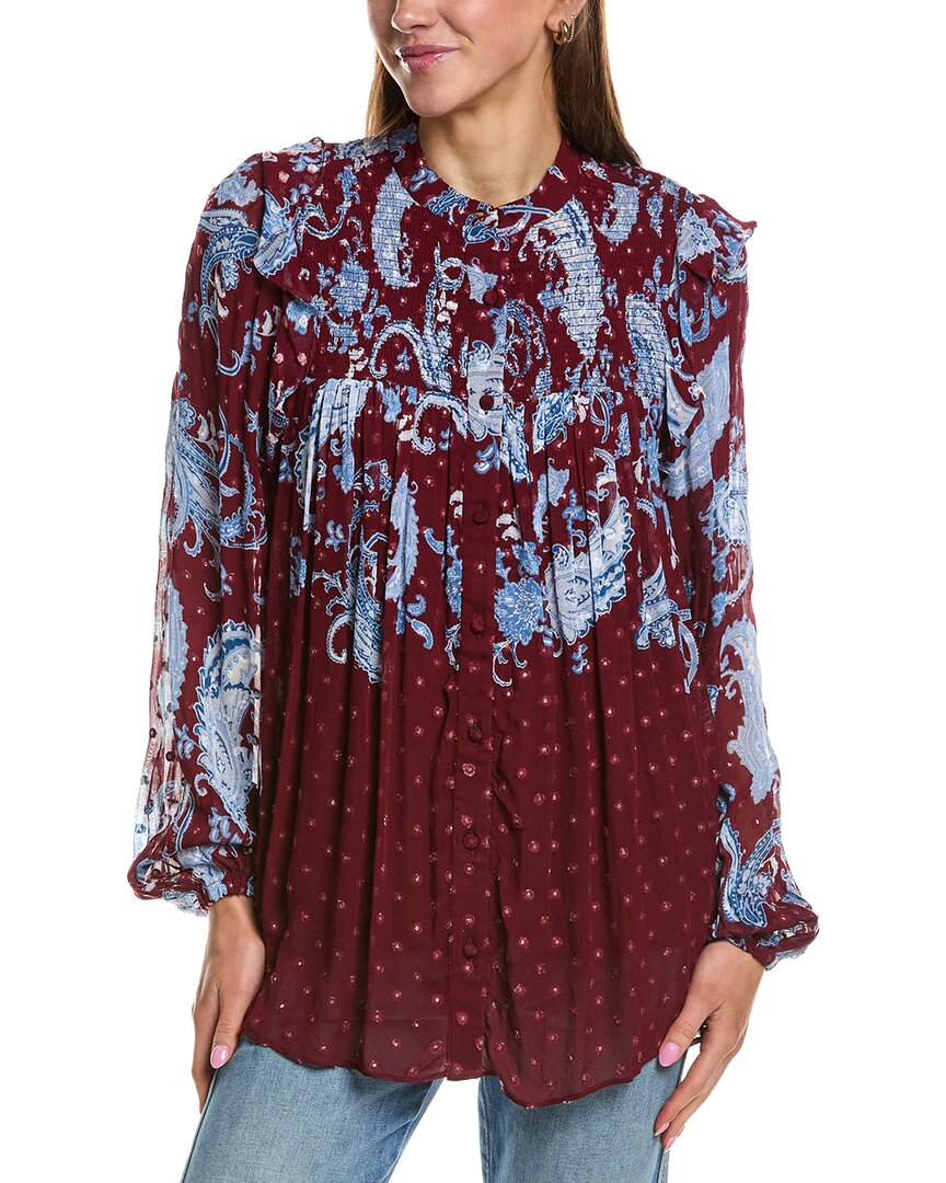 Hemant & Nandita Smocked Yoke Top