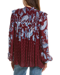 Hemant & Nandita Smocked Yoke Top