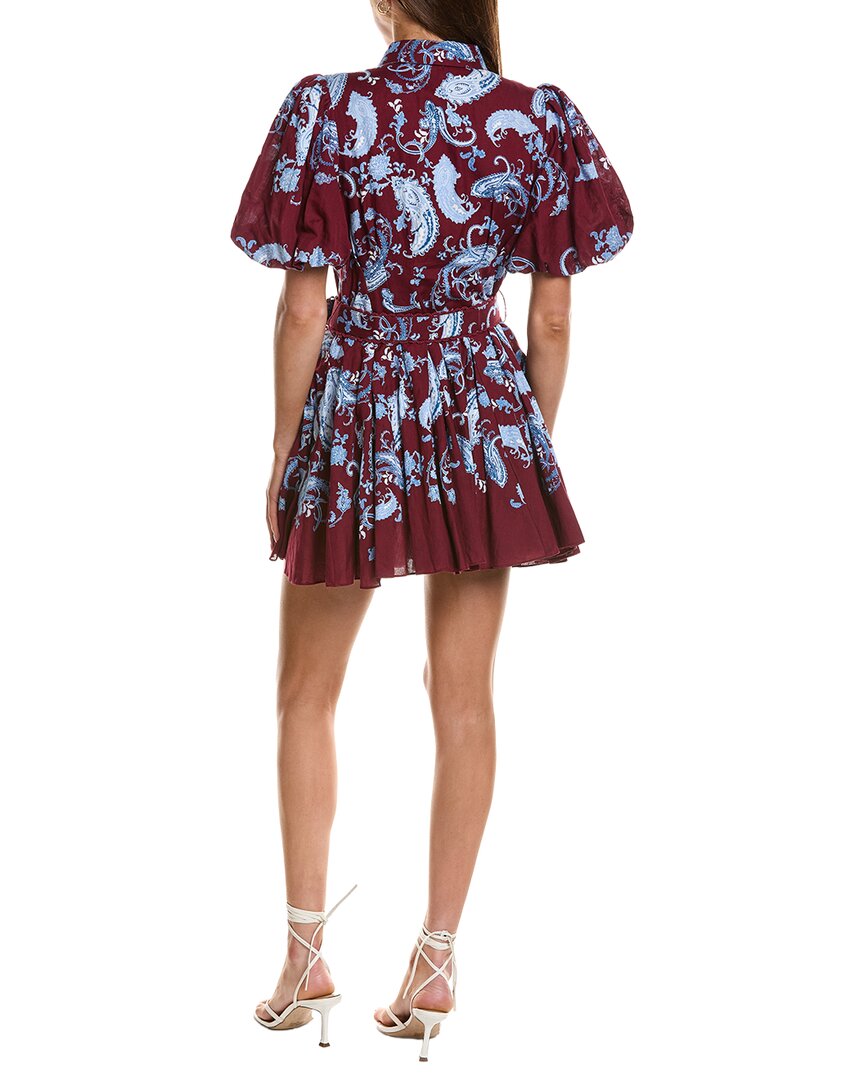 Hemant & Nandita Collared Linen-Blend Mini Shirtdress