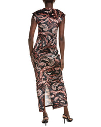 Hemant & Nandita Mock Neck Midi Dress