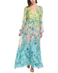 Hemant & Nandita Tie Tassel Long Dress