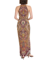 Hemant & Nandita Halter Maxi Dress