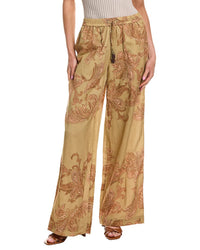 Hemant & Nandita Pull-On Linen-Blend Pant