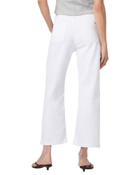 Joe's Jeans White Wide Leg Crop Jean