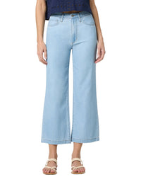 Joe's Jeans Faithe Chambray High Rise Wide Leg Crop Jean