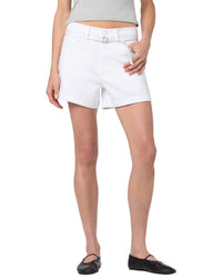 Joe's Jeans White Relaxed Short With Belt Jean