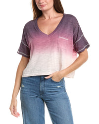 Chaser Chaser Slub Jersey Cropped V-Neck Pocket T-Shirt