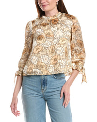Saltwater Luxe Saltwater Luxe Printed Blouse