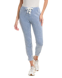Chaser Chaser Lace-Up Cuffed Linen-Blend Jogger