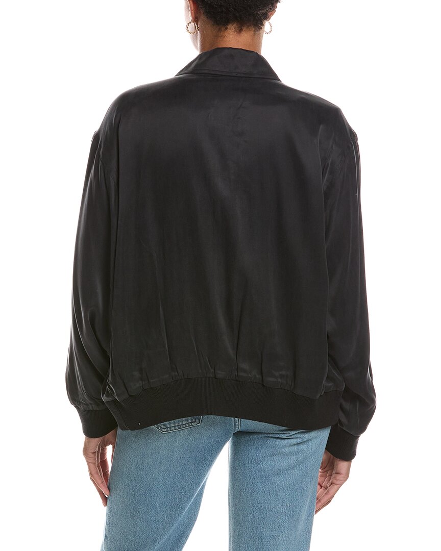 Chaser Silky Twill Johnny Zip Up Sweater