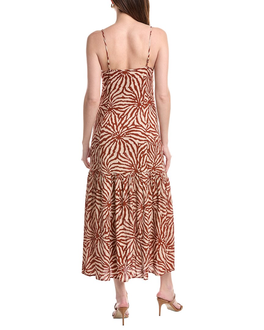 Saltwater Luxe Linen-Blend Midi Dress