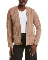 NAADAM Naadam Ultra Luxe Wool & Cashmere-Blend Open Cable Cardigan