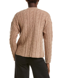 NAADAM Naadam Ultra Luxe Wool & Cashmere-Blend Open Cable Cardigan