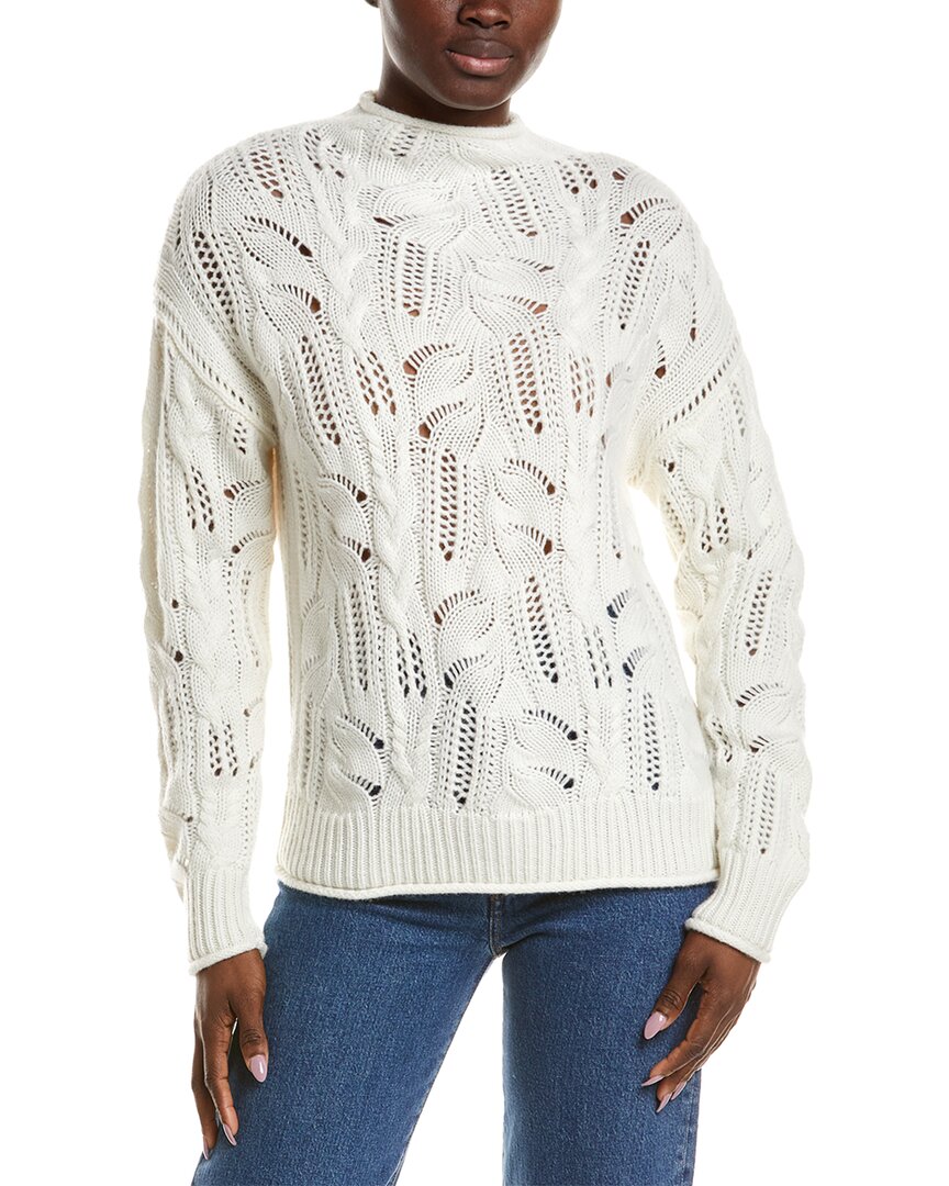 NAADAM Naadam Premium Wool & Cashmere-Blend Pointelle Turtleneck