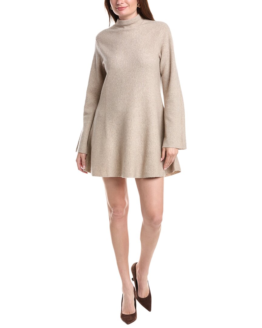 NAADAM Naadam Wool & Cashmere-Blend Mini Turtleneck Dress