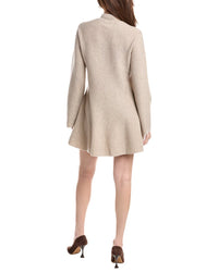 NAADAM Naadam Wool & Cashmere-Blend Mini Turtleneck Dress