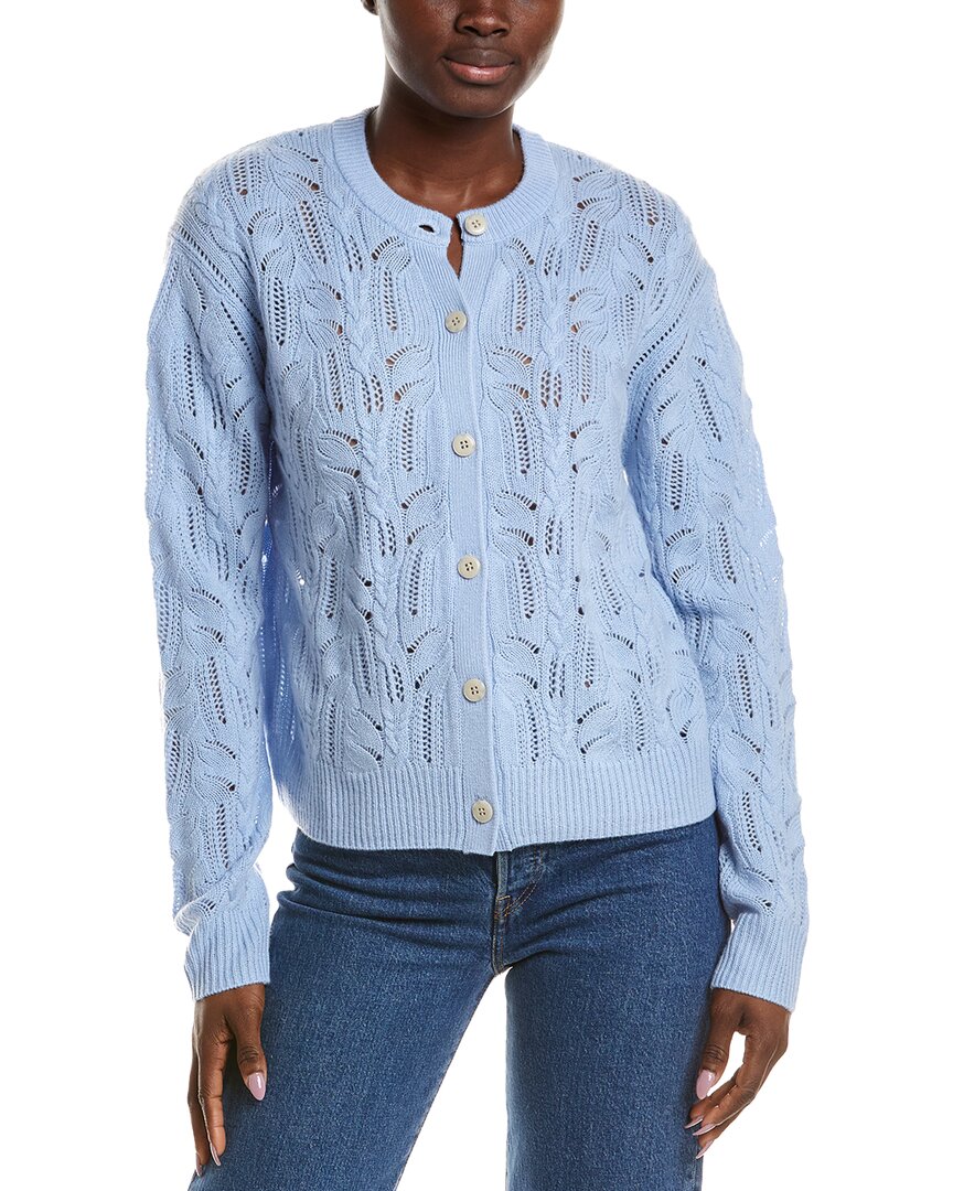 NAADAM Naadam Premium Wool & Cashmere-Blend Pointelle Cardigan