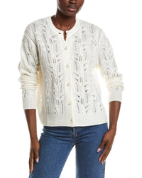 NAADAM Naadam Premium Wool & Cashmere-Blend Pointelle Cardigan