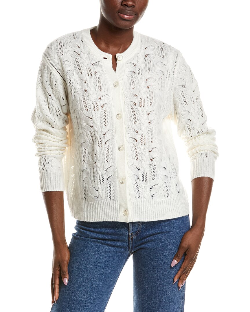 NAADAM Naadam Premium Wool & Cashmere-Blend Pointelle Cardigan